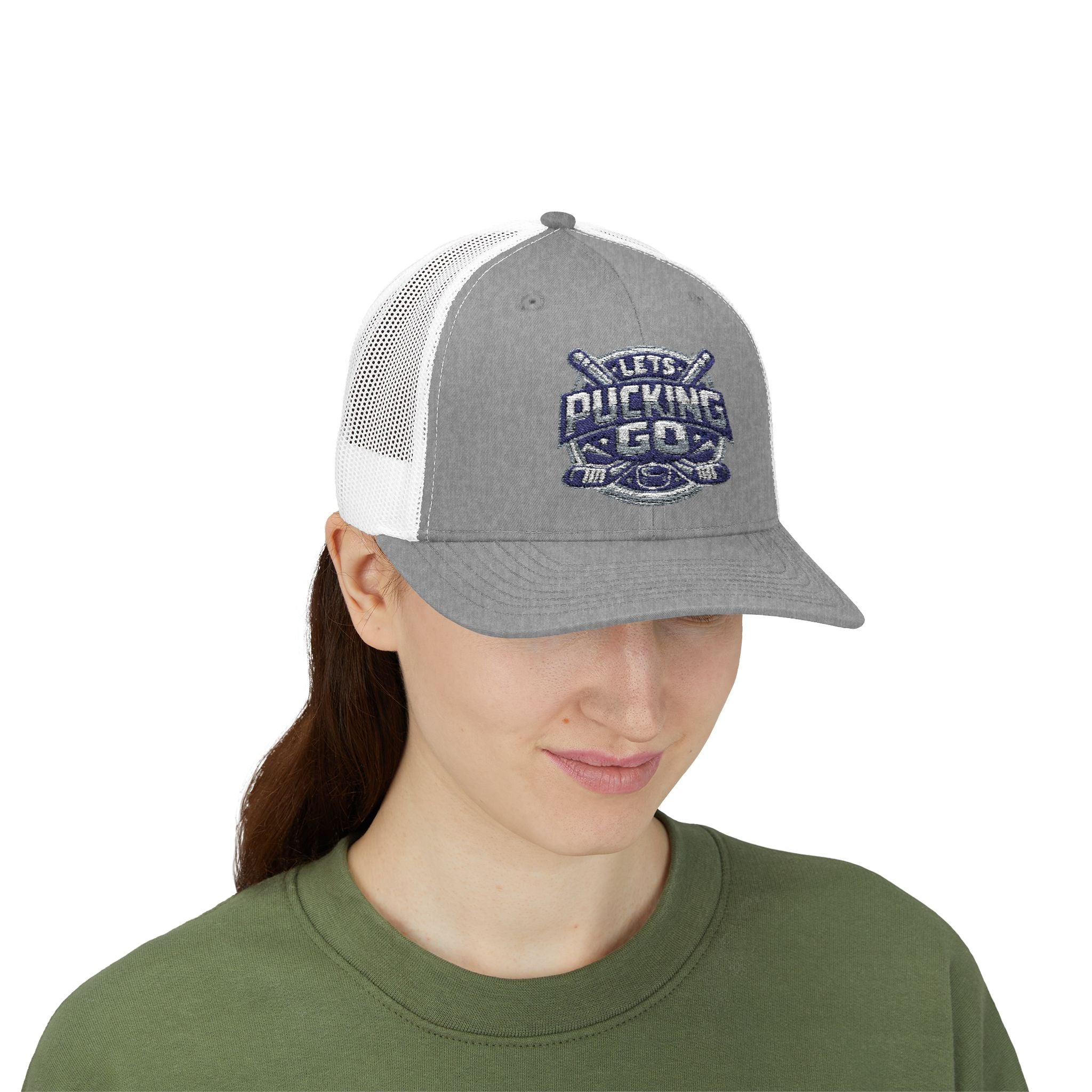 Utah Mammoth Hockey Trucker Hat, Funny Hockey Snapback Cap, NHL Fan Hat, Hockey Gift for Men, LPG Hockey Apparel