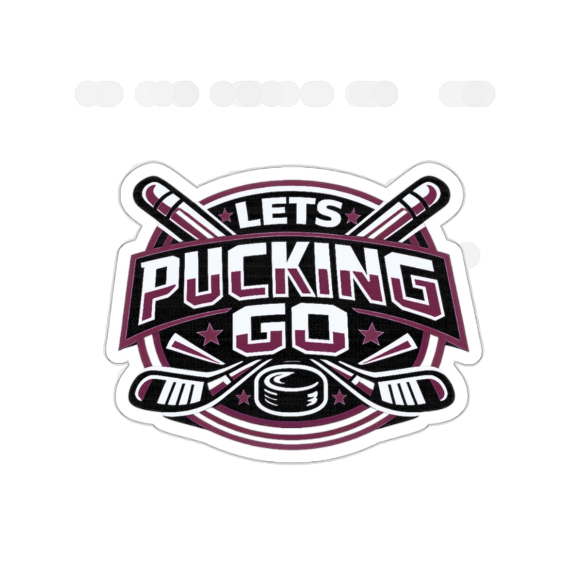 Colorado Avalanche Hockey Sticker | LETS PUCKING GO
