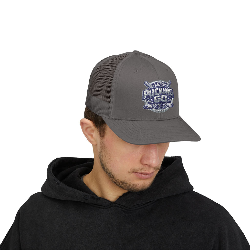 Utah Mammoth Hockey Trucker Hat, Funny Hockey Snapback Cap, NHL Fan Hat, Hockey Gift for Men, LPG Hockey Apparel