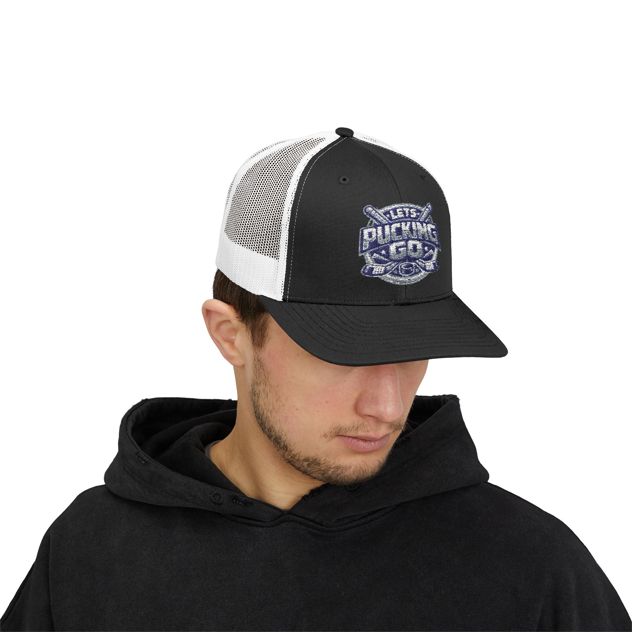 Utah Mammoth Hockey Trucker Hat, Funny Hockey Snapback Cap, NHL Fan Hat, Hockey Gift for Men, LPG Hockey Apparel