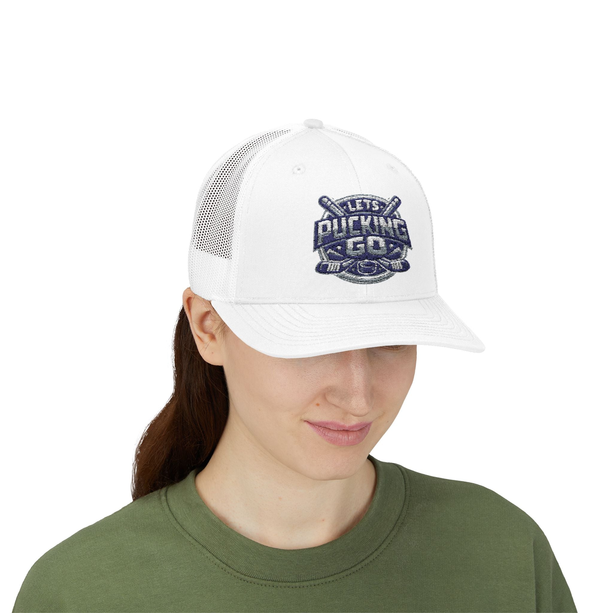 Utah Mammoth Hockey Trucker Hat, Funny Hockey Snapback Cap, NHL Fan Hat, Hockey Gift for Men, LPG Hockey Apparel
