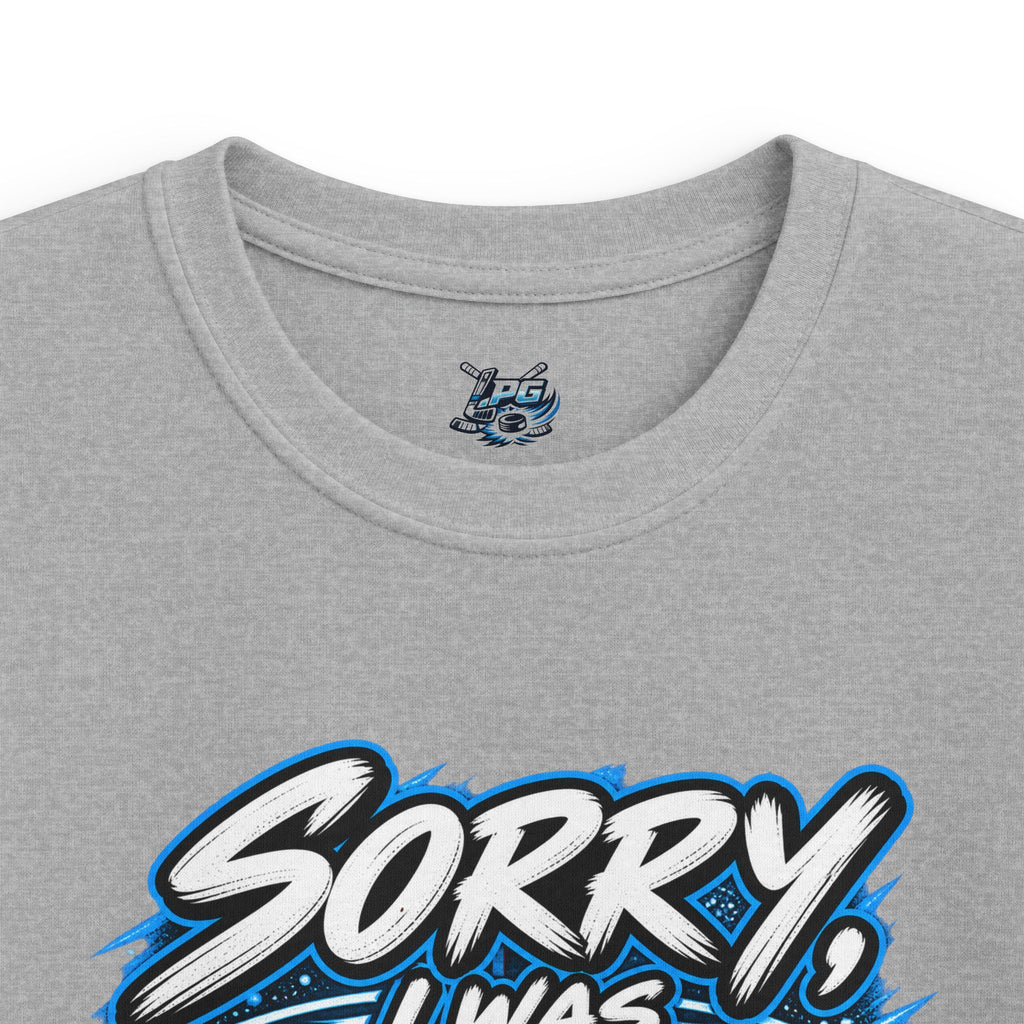 "Sorry, I Was Pre-Hockupied" Hockey T-Shirt - KIDS SIZES