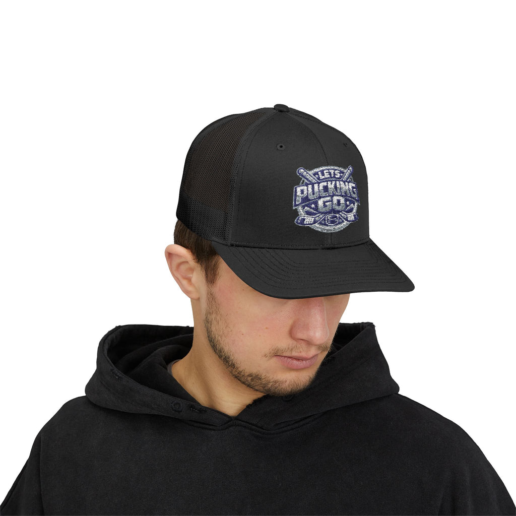 Utah Mammoth Hockey Trucker Hat, Funny Hockey Snapback Cap, NHL Fan Hat, Hockey Gift for Men, LPG Hockey Apparel