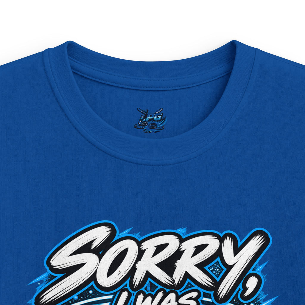 "Sorry, I Was Pre-Hockupied" Hockey T-Shirt - KIDS SIZES