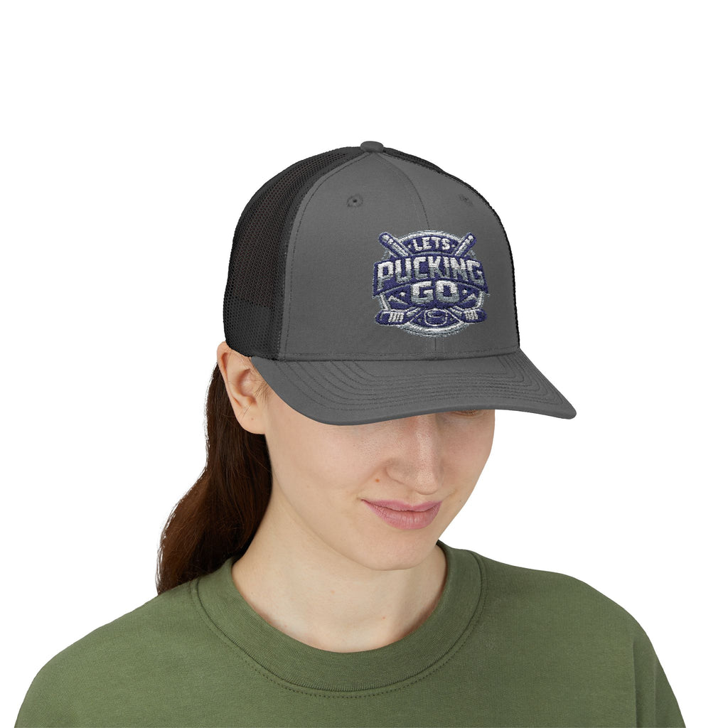 Utah Mammoth Hockey Trucker Hat, Funny Hockey Snapback Cap, NHL Fan Hat, Hockey Gift for Men, LPG Hockey Apparel