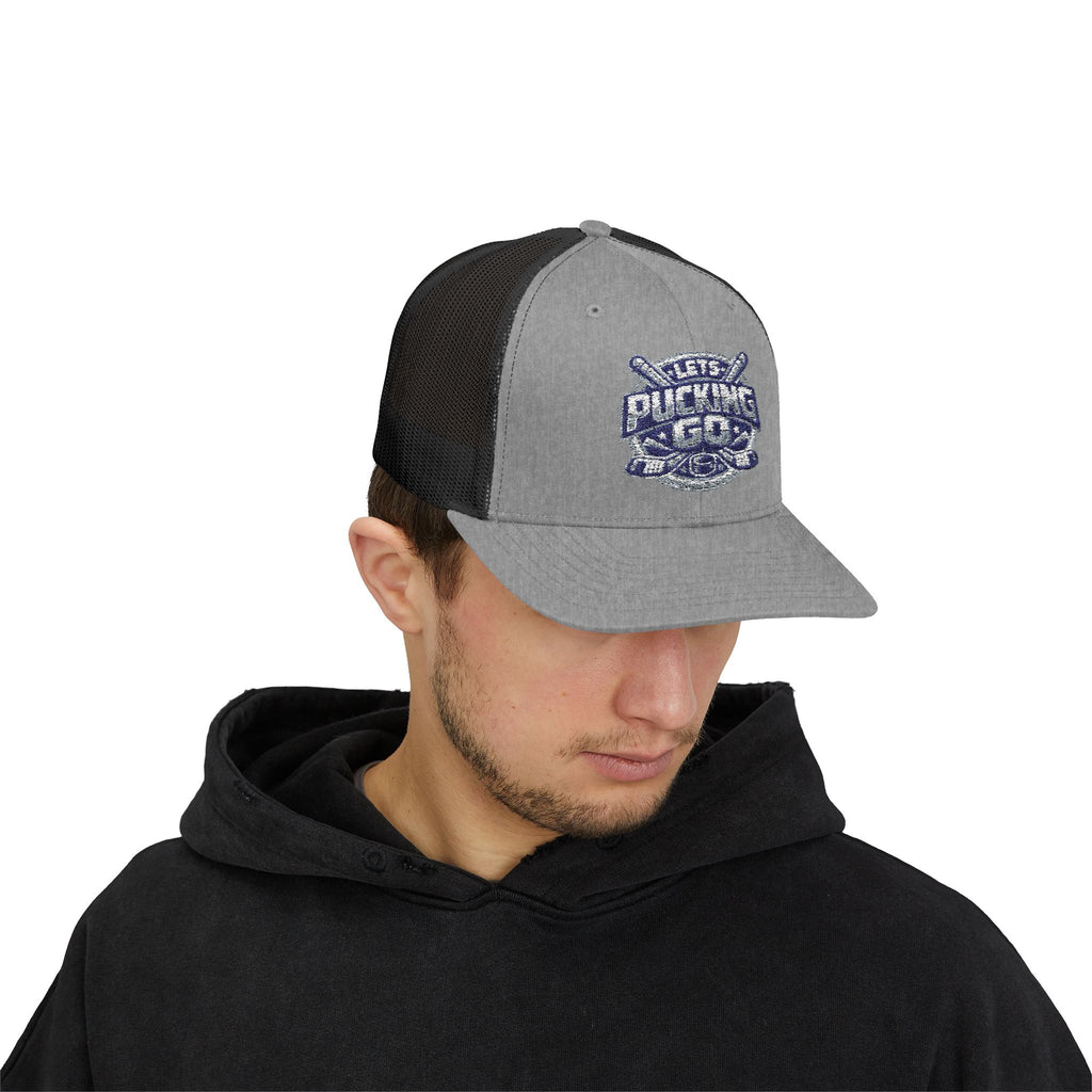 Utah Mammoth Hockey Trucker Hat, Funny Hockey Snapback Cap, NHL Fan Hat, Hockey Gift for Men, LPG Hockey Apparel