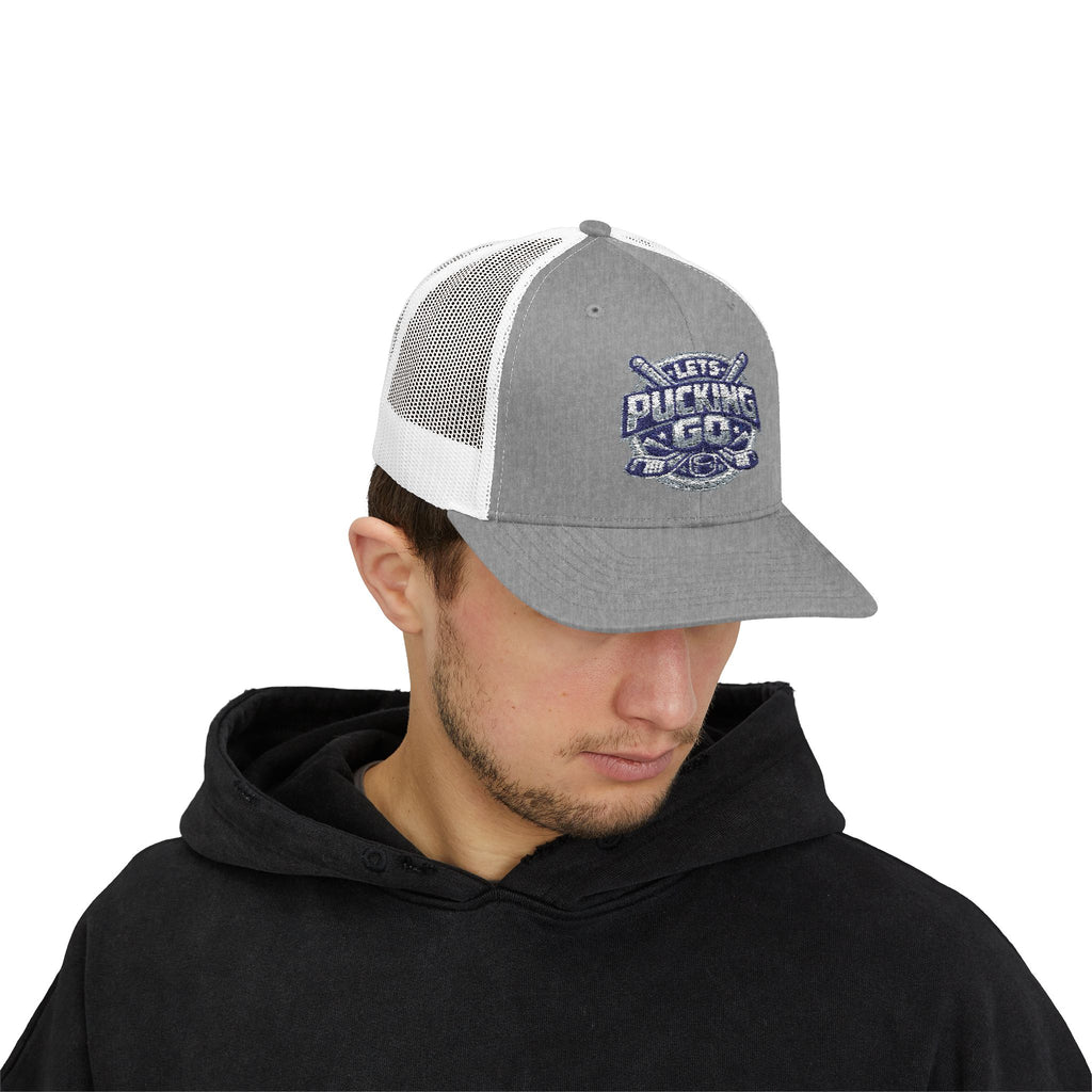 Utah Mammoth Hockey Trucker Hat, Funny Hockey Snapback Cap, NHL Fan Hat, Hockey Gift for Men, LPG Hockey Apparel