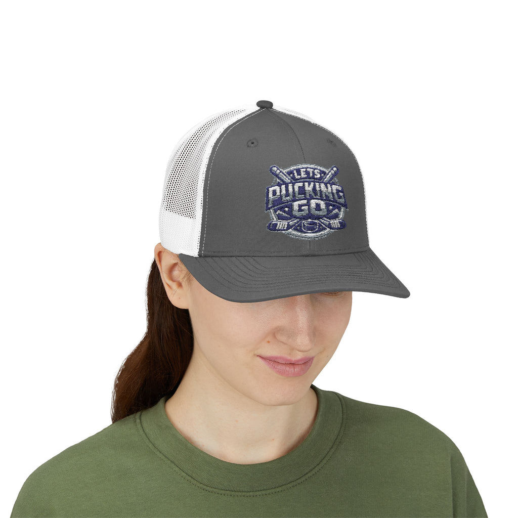Utah Mammoth Hockey Trucker Hat, Funny Hockey Snapback Cap, NHL Fan Hat, Hockey Gift for Men, LPG Hockey Apparel