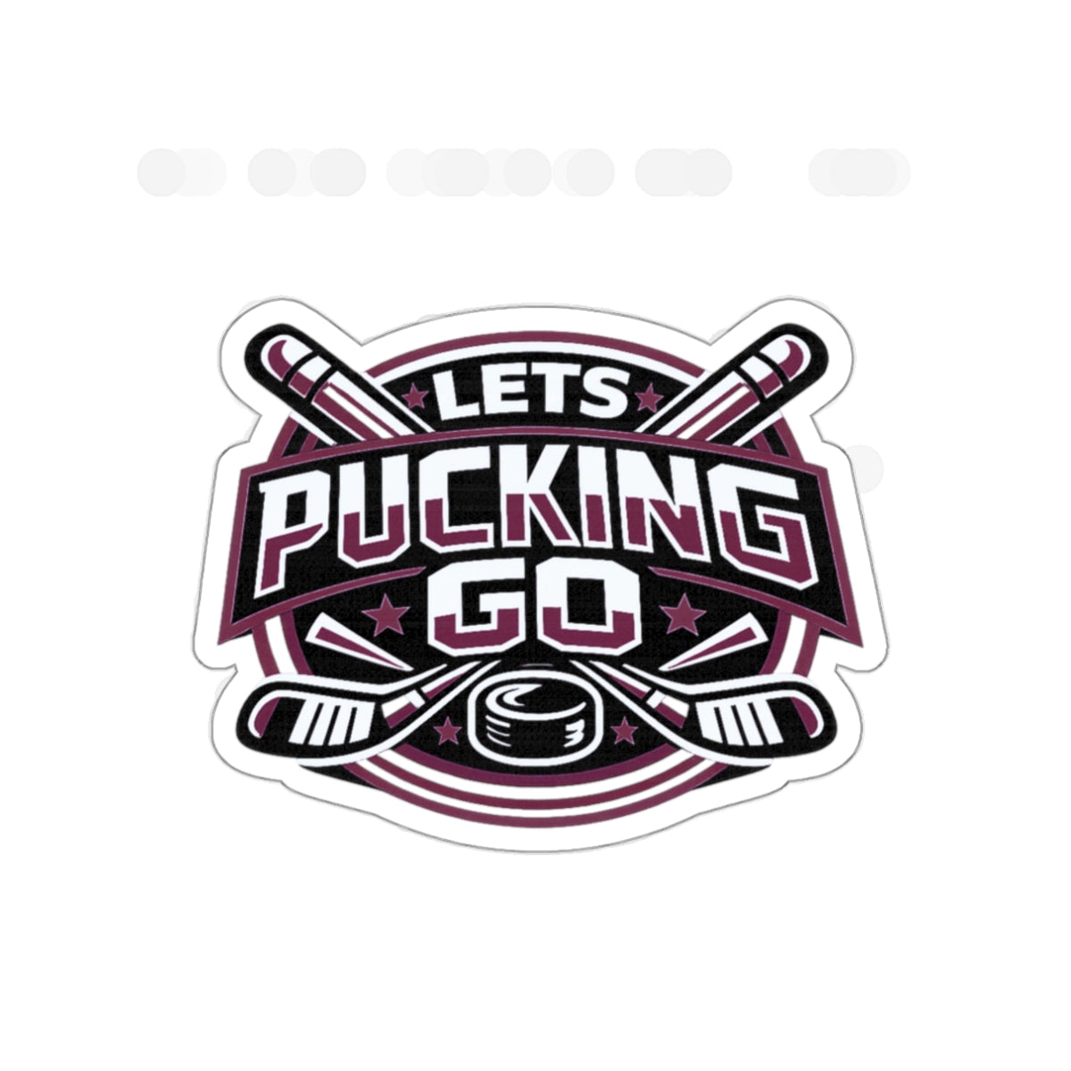 Colorado Avalanche Hockey Sticker | LETS PUCKING GO