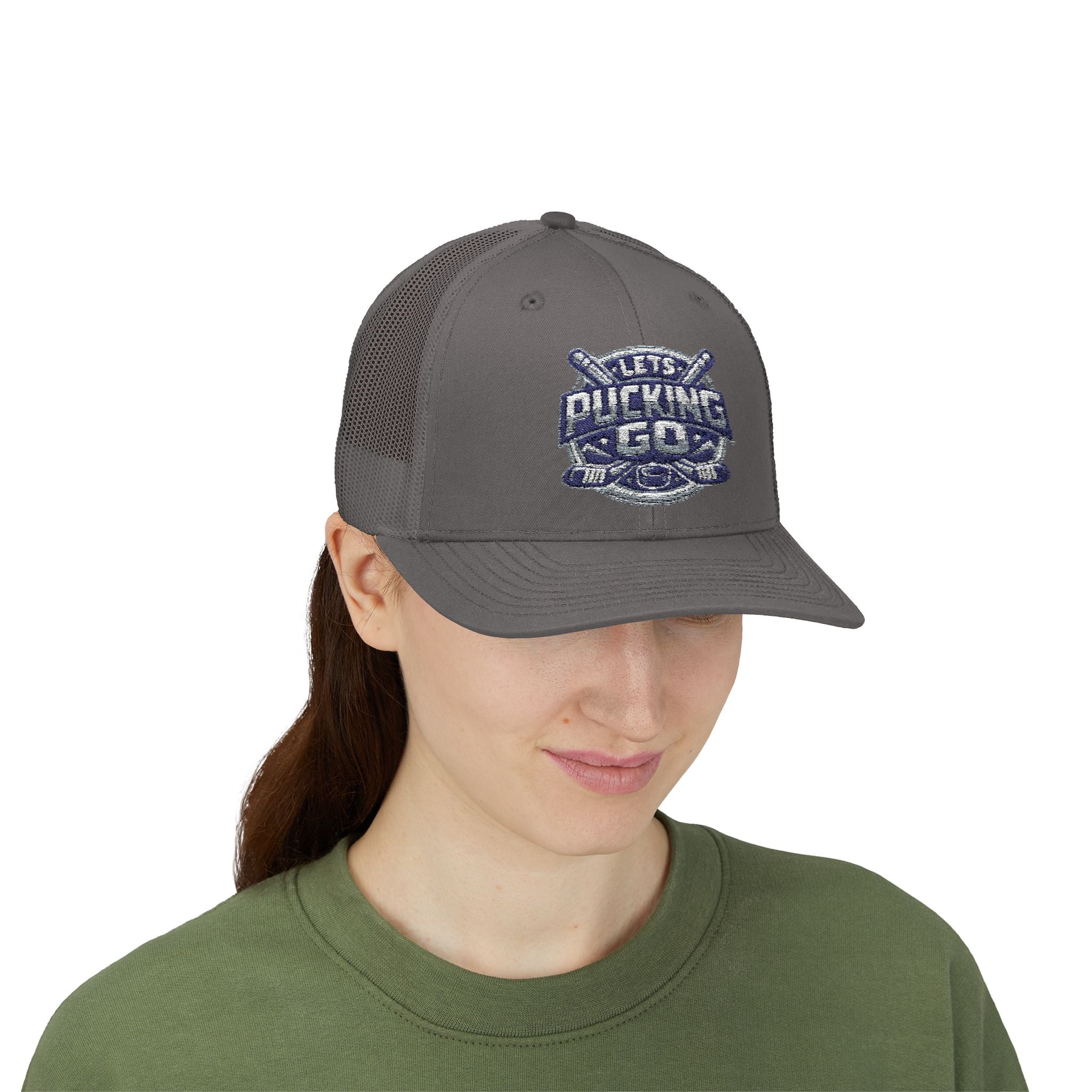 Utah Mammoth Hockey Trucker Hat, Funny Hockey Snapback Cap, NHL Fan Hat, Hockey Gift for Men, LPG Hockey Apparel