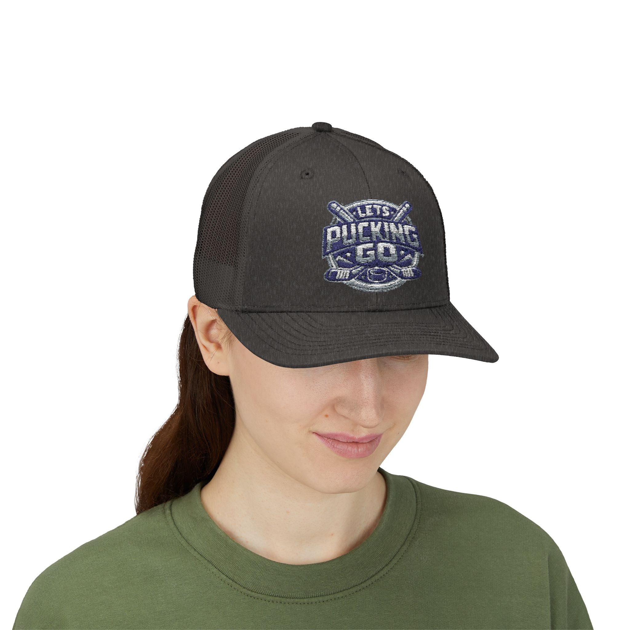 Utah Mammoth Hockey Trucker Hat, Funny Hockey Snapback Cap, NHL Fan Hat, Hockey Gift for Men, LPG Hockey Apparel