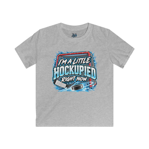 "I'm A Little Hockupied Right Now" Hockey T-Shirt - KIDS SIZES
