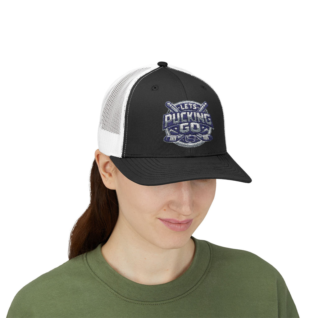 Utah Mammoth Hockey Trucker Hat, Funny Hockey Snapback Cap, NHL Fan Hat, Hockey Gift for Men, LPG Hockey Apparel