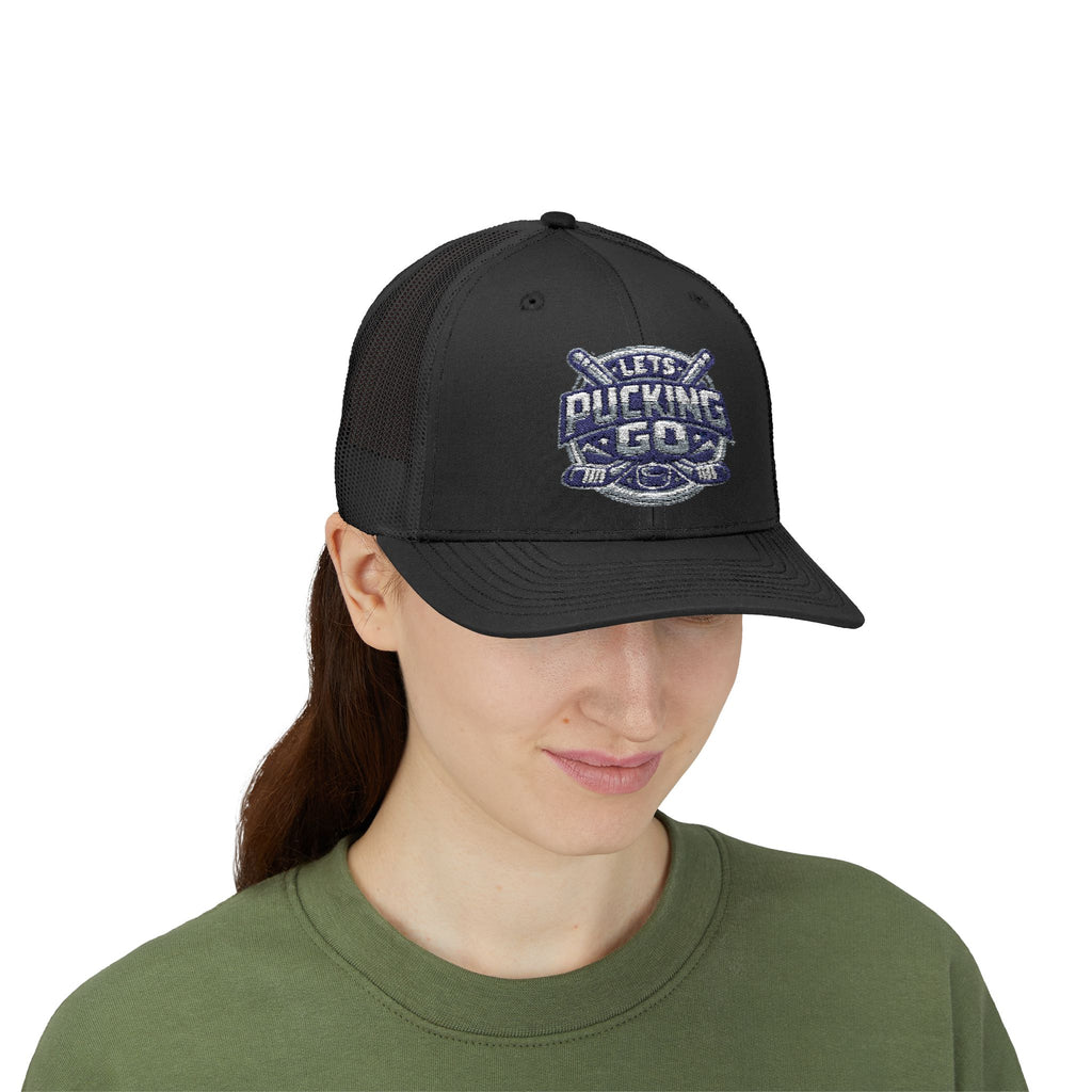 Utah Mammoth Hockey Trucker Hat, Funny Hockey Snapback Cap, NHL Fan Hat, Hockey Gift for Men, LPG Hockey Apparel