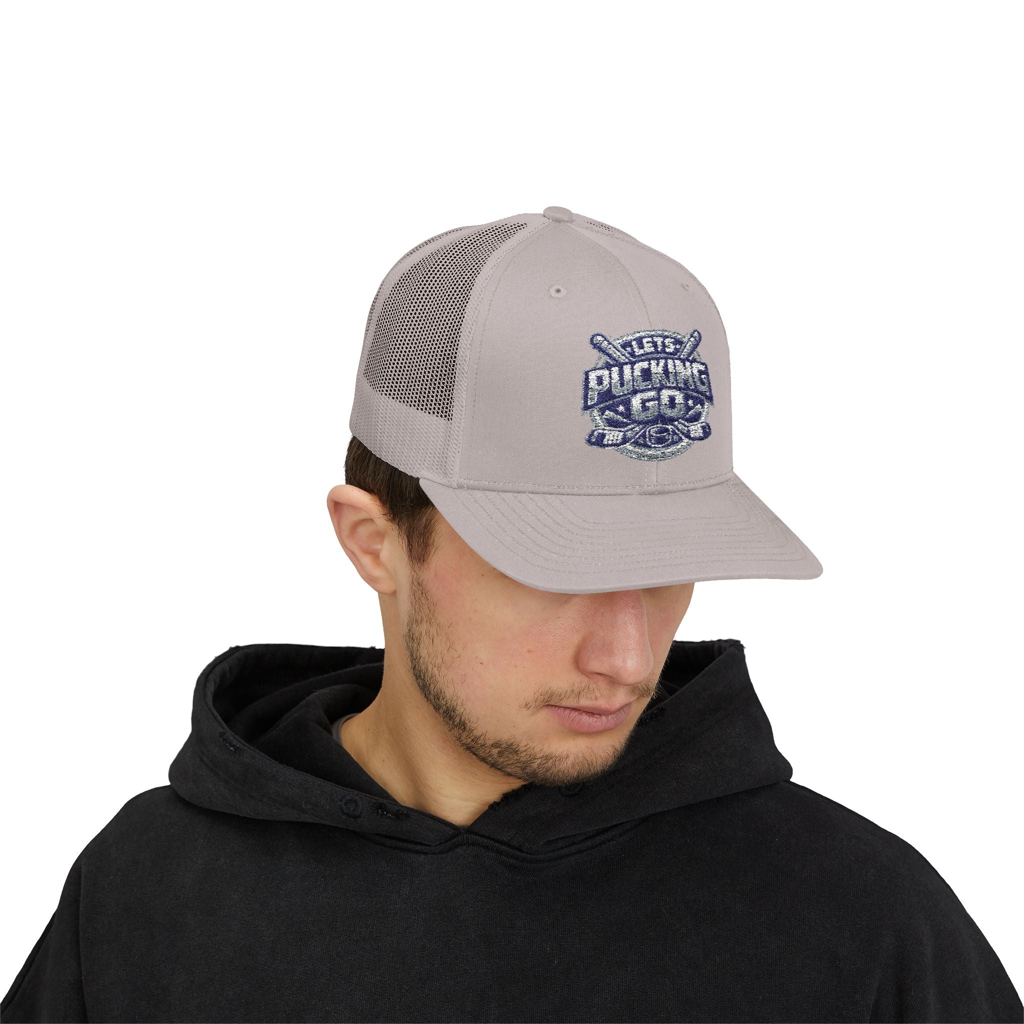Utah Mammoth Hockey Trucker Hat, Funny Hockey Snapback Cap, NHL Fan Hat, Hockey Gift for Men, LPG Hockey Apparel